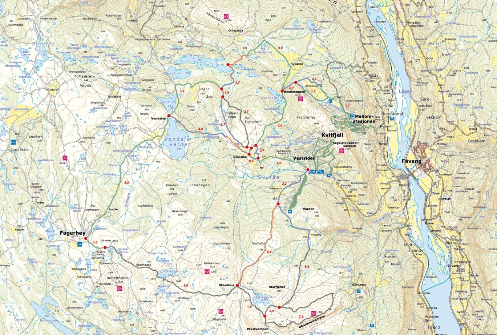 Segelstadseterlia 6B, Kvitfjell Fåvang Eksteriør bilde